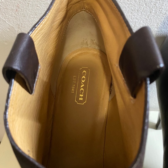 COACH Authentic Leather Ankle Boots - Picture 2 of 9